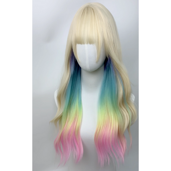 Rainbow Colored Wig AN0405