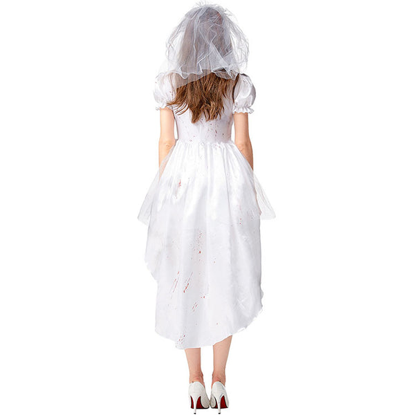Halloween white ghost bride cos costume  yc28190