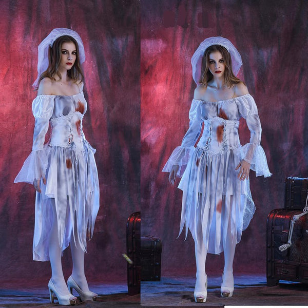 Halloween ghost bride cos costume  yc28183