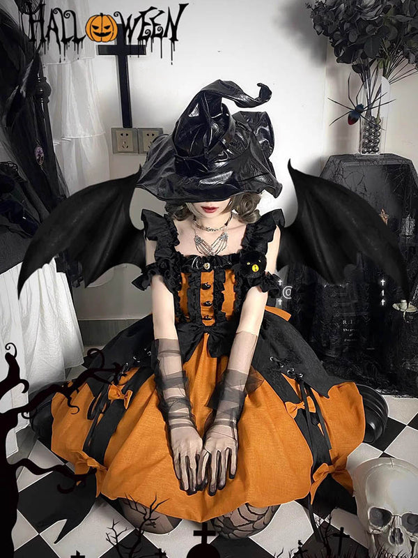 Halloween pumpkin witch lolita dress yc28175