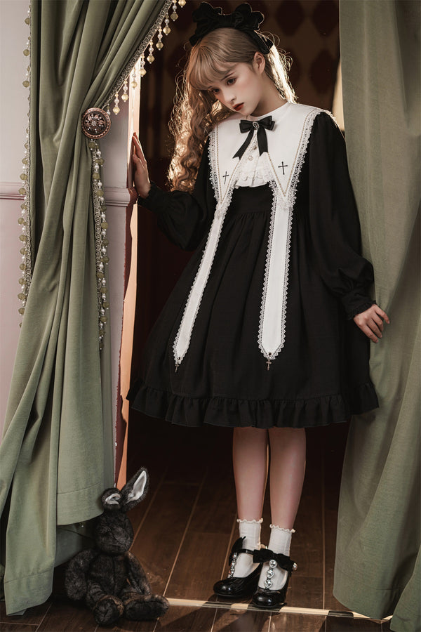 Lolita Halloween Classic Elegant Nun Dress   yc28146