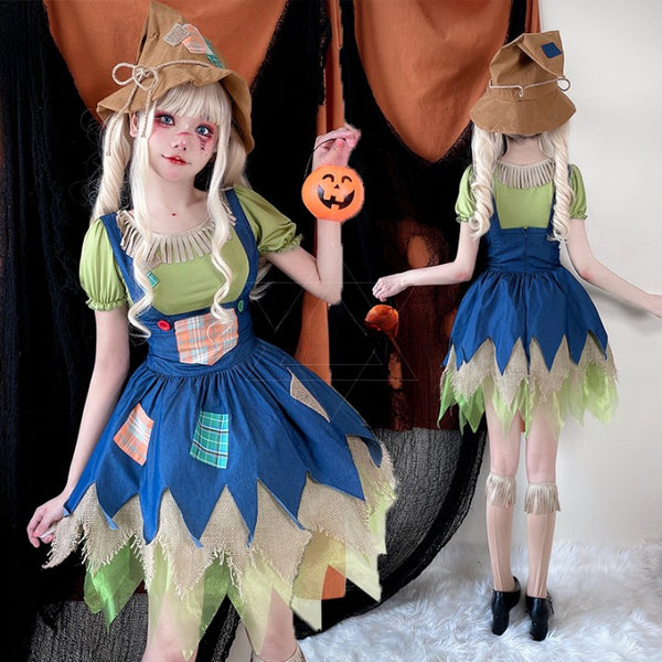 Scarecrow witch cosplay suit  yc50413