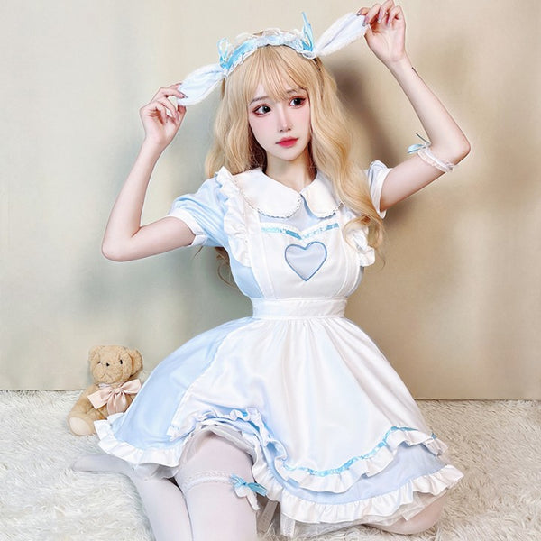 Soft Cute Love Rabbit Maid Costume yc28095