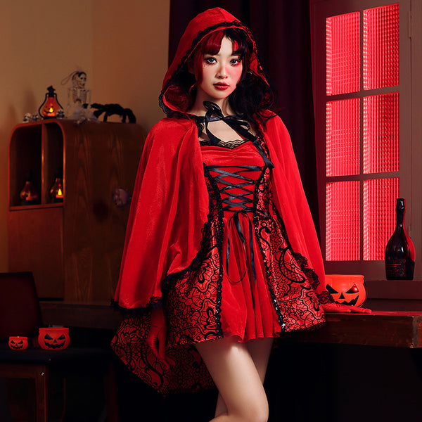 Halloween little red riding hood cosplay  yc28182
