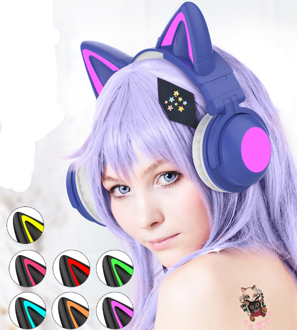 Cat ears bluetooth headset yc25027