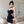 Load image into Gallery viewer, Chain Black Suspender Dress KF84014
