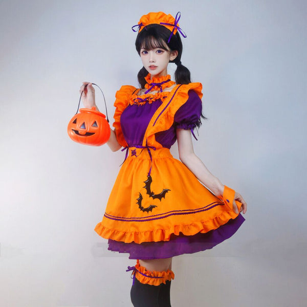 Lolita Halloween Pumpkin Maid Costume  yc28184