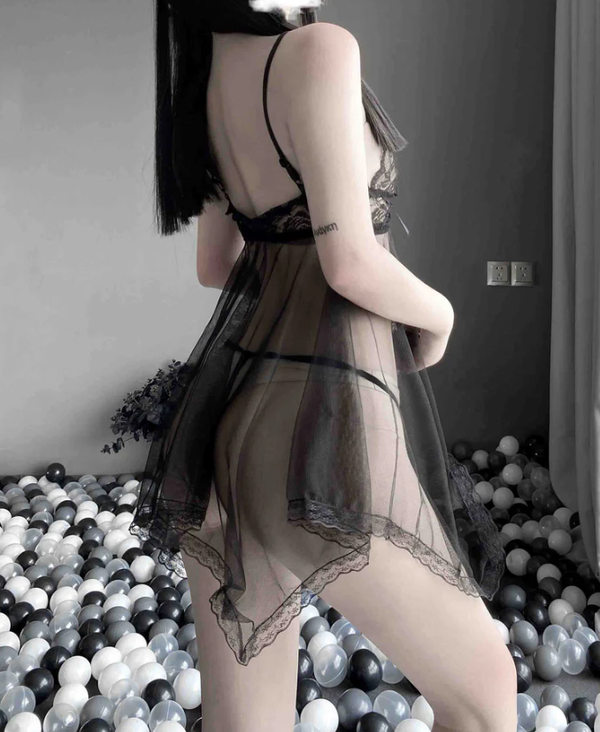 Sheer lace dress  AN0035