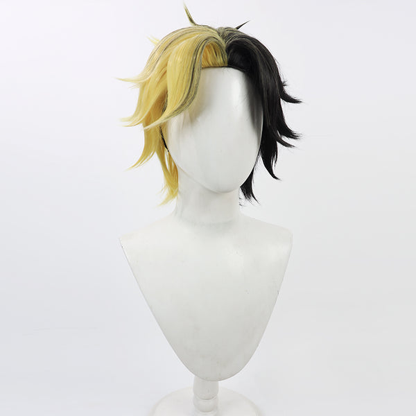 Cosplay two-color splicing wig AN0449