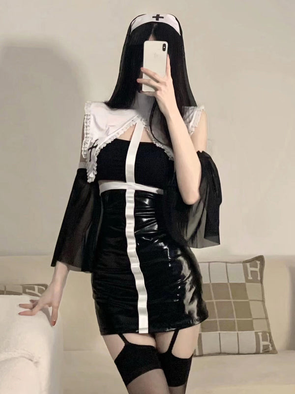 Veil Nun Costume Cosplay AN0003