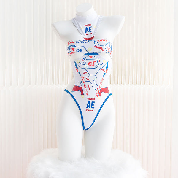 Printed Cyber Swimsuit  AN0543