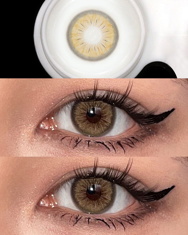 Brown Contact Lenses (Two Pieces) AN0418
