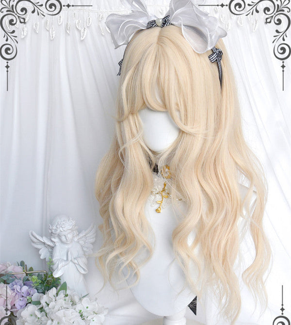 Lolita Golden Curly Wig  AN0414