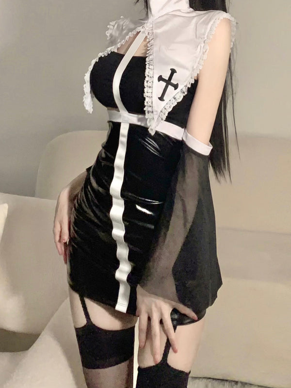 Veil Nun Costume Cosplay AN0003