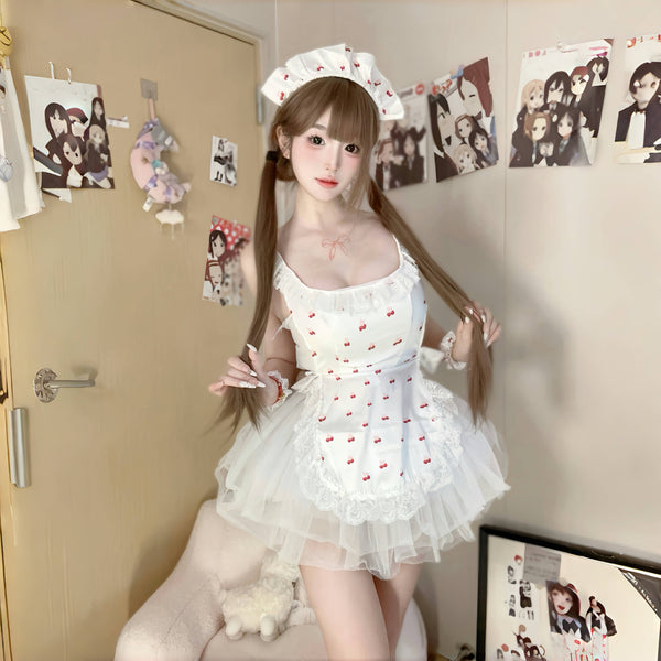 White cherry dress  AN039