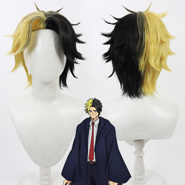 Cosplay two-color splicing wig AN0449