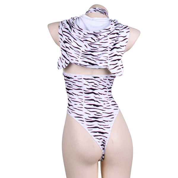 Tiger print jumpsuit AN0280