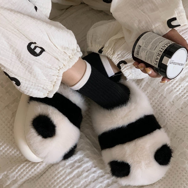 Soft cute panda slippers yc24780