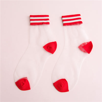 Fashion transparent socks yc23085