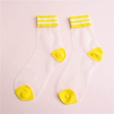 Fashion transparent socks yc23085