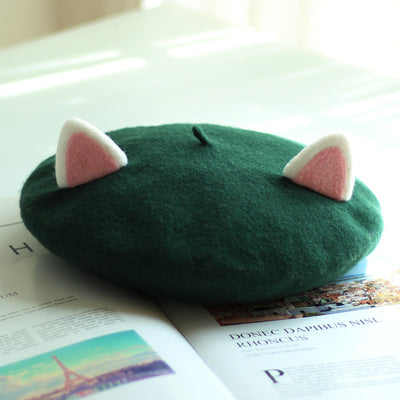 Harajuku cat ear beret yc23060