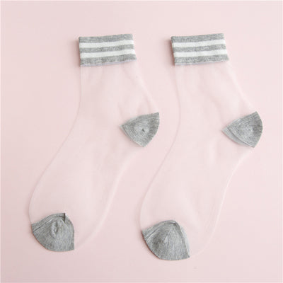 Fashion transparent socks yc23085