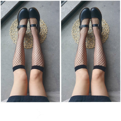 Japanese style summer fishnet socks yc23150