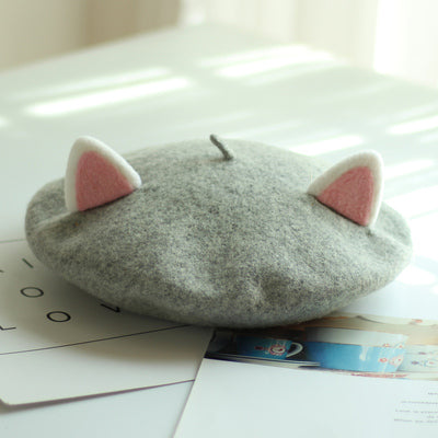 Harajuku cat ear beret yc23060