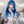 Load image into Gallery viewer, Harajuku Fashion Blue Straight Wig yc23579
