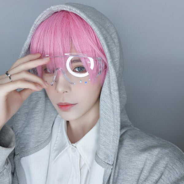 Harajuku Fashion Pink Short Wig yc23544