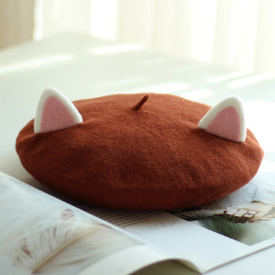 Harajuku cat ear beret yc23060