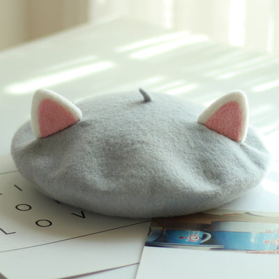 Harajuku cat ear beret yc23060
