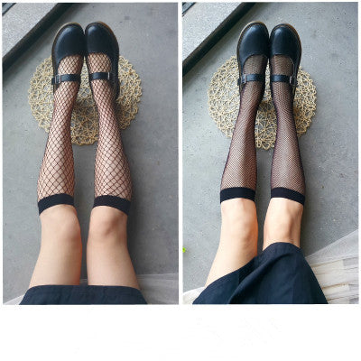 Japanese style summer fishnet socks yc23150