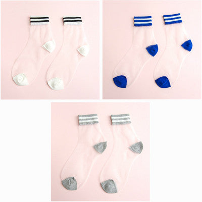 Fashion transparent socks yc23085