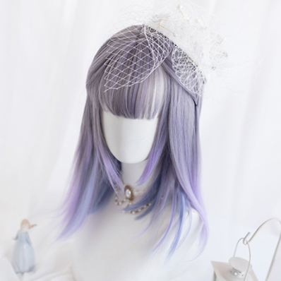 Lolita purple blue gradient wig YC22005