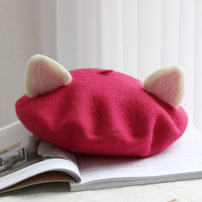 Harajuku cat ear beret yc23060