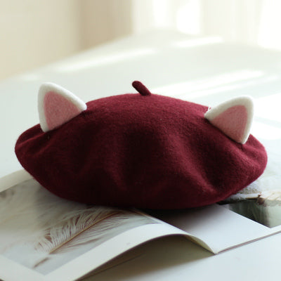 Harajuku cat ear beret yc23060