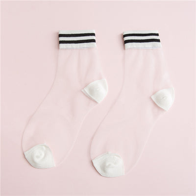 Fashion transparent socks yc23085