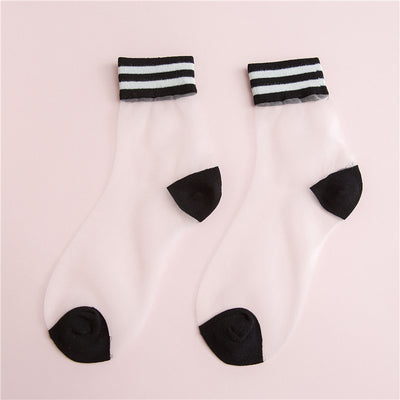 Fashion transparent socks yc23085