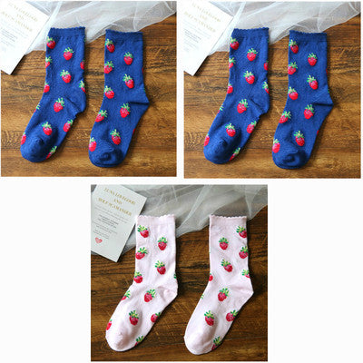 lolita strawberry socks yc23031