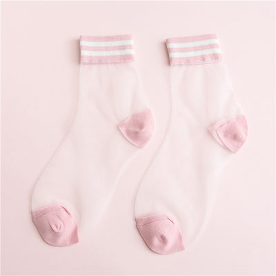 Fashion transparent socks yc23085