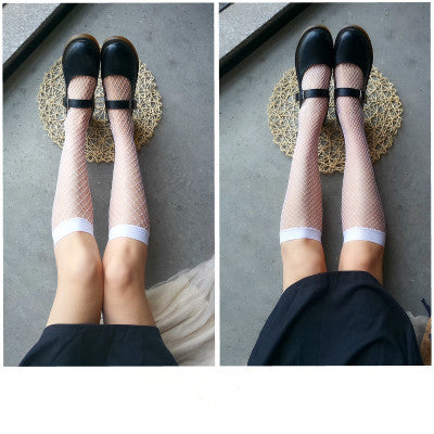 Japanese style summer fishnet socks yc23150