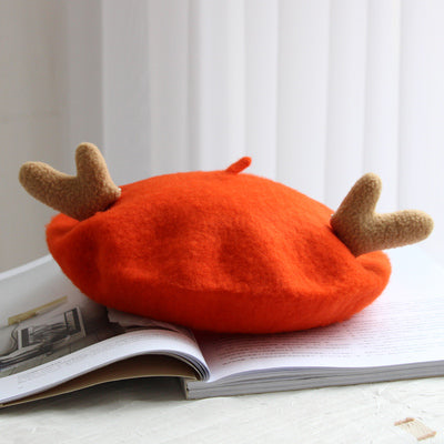Harajuku reindeer horn beret yc23077