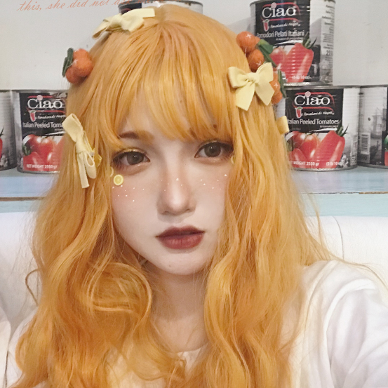 Harajuku Orange Wig YC21654