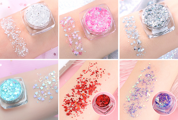 Star glitter glitter (6 boxes) YC21903