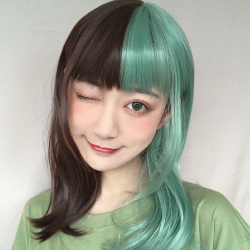 Harajuku stitching wig YC22117
