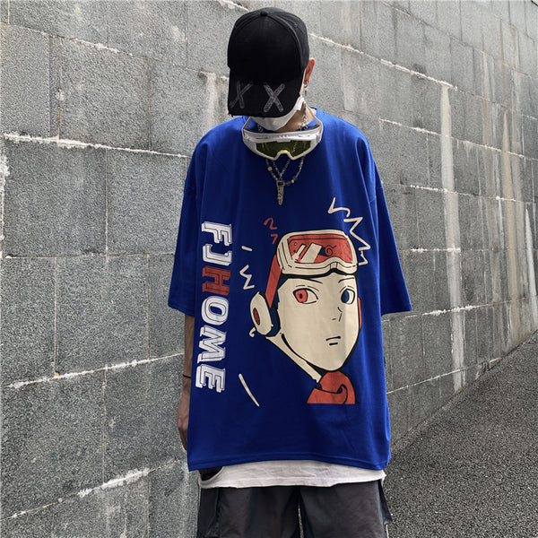 Japanese style Naruto printed T-shirt yc23120