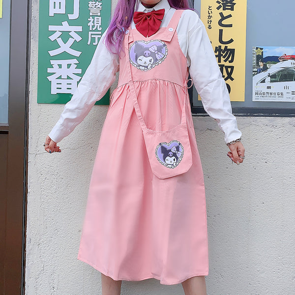 Harajuku cartoon midi dress YC23942