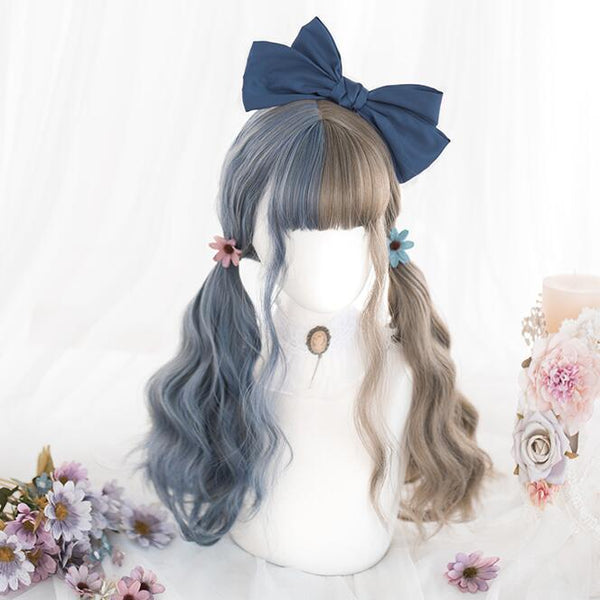 lolita style mixed color curly wig yc23401