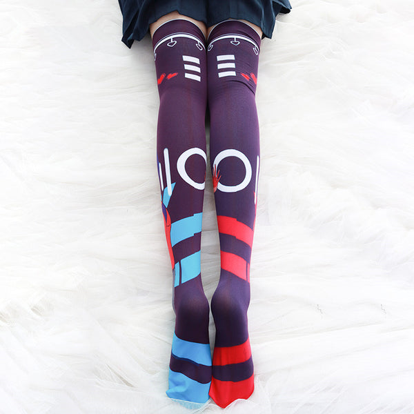 Harajuku printed Long socks yc22882